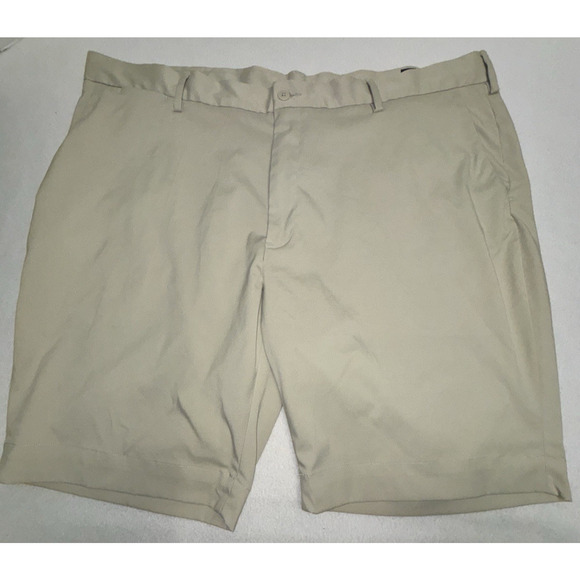 Polo Ralph Lauren Shorts Mens 42 Khaki Tan Performance Stretch Classic Fit Golf - Picture 1 of 9